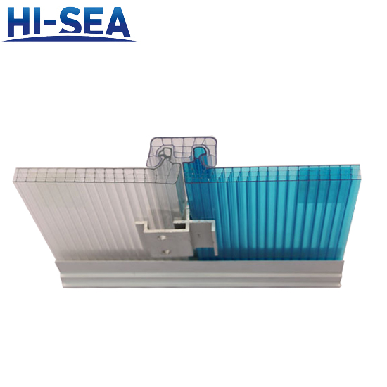 Four-Wall U-Shape Lock PC Hollow Sheet